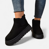 Lyanna | Bottines à Plateforme en Peluche pour Femme – Style Doux & Chic