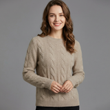 Pauline | Pull en tricot à motifs câblés Lyanna