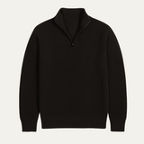 Loïc | Pull homme en laine mérinos avec demi-zip