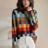 Marguerite | Pull femme à col montant et coupe décontractée