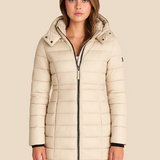 Madeleine | Veste femme matelassée légère avec capuche et fermeture éclair