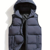 Adrien | Gilet matelassé sans manches avec capuche amovible