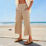 Nora | Pantalon Large Weekender Décontracté Chic