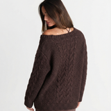 Élodie | Pull en Maille à Câbles Épais et Coupe Décontractée