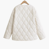 Élodie | Veste matelassée femme à nœuds, coupe élégante