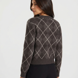 Juliette | Pull en maille à motif argyle classique