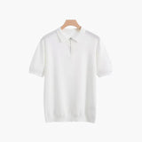Lucien | Polo homme en maille douce avec demi-zip moderne