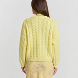 Élodie | Pull court en maille torsadée au style décontracté