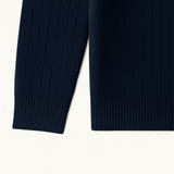 Noé | Pull homme côtelé avec col zippé élégant