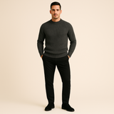 Rémi | Pull en cachemire pour homme avec texture et col rond