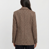 Pauline | Blazer ajusté en tweed structuré élégant