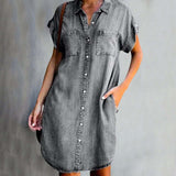 Maëna | Robe en Jean Femme à la Coupe Élégante et Confortable