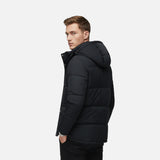 Maxime | Veste à capuche rembourrée pour homme doublée en fausse fourrure