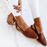 Apoline | Sandales Tressées Femme à Bride Slingback