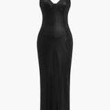 Soléyra | Robe Maxi Dos Nu Scintillante