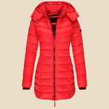 Madeleine | Veste femme matelassée légère avec capuche et fermeture éclair