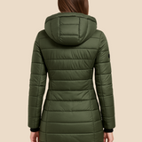 Madeleine | Veste femme matelassée légère avec capuche et fermeture éclair