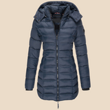 Madeleine | Veste femme matelassée légère avec capuche et fermeture éclair