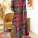 Bernadette | Robe ethnique en patchwork légère et respirante