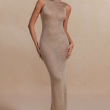 Virellia | Robe Maxi Dos Nu Scintillante