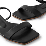 Margaux | Sandales noires élégantes au design minimaliste