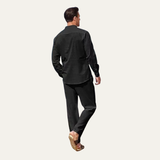 Bastien | Ensemble estival chemise et pantalon en coton léger