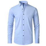 Malo | Chemise ajustée à manches longues en tissu stretch