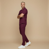 Gaspard | Ensemble Chemise à Manches Courtes et Pantalon Texturé
