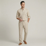 Bastien | Ensemble d'été chemise et pantalon en coton léger