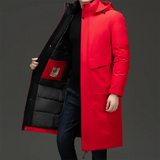 Antoine | Manteau long à capuche pour homme avec doublure rembourrée