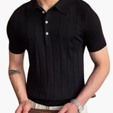 Théodore | Polo en tricot slim fit texturé pour homme