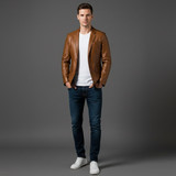 Céleste | Blazer en cuir à coupe slim
