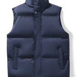 Aurélien | Gilet matelassé pour homme avec col montant et protection contre les intempéries