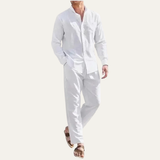 Bastien | Ensemble estival chemise et pantalon en coton léger