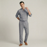 Bastien | Ensemble d'été chemise et pantalon en coton léger