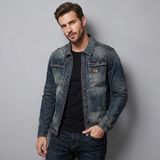 Armand | Veste en jean vintage à style rétro