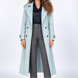 Suzanne | Trench long élégant à double boutonnage
