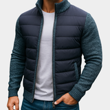 Maxime | Veste coupe-vent pour homme à devant matelassé et manches en tricot