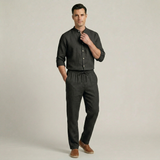 Bastien | Ensemble d'été chemise et pantalon en coton léger