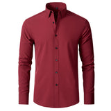Malo | Chemise ajustée à manches longues en tissu stretch