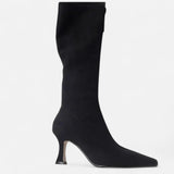 Marcia | Bottes en Daim à Talons Hauts pour Femme – Élégance Premium