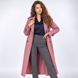 Suzanne | Trench long élégant à double boutonnage