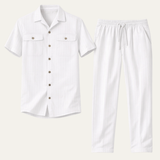 Gabin | Ensemble Chemise à Manches Courtes et Pantalon Léger