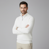 Céline | Pull à Col Zippé en Maille Fine et Coupe Ajustée
