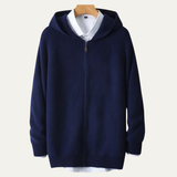 Fabien | Pull zippé homme en laine mérinos douce
