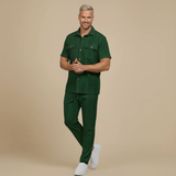 Gaspard | Ensemble Chemise à Manches Courtes et Pantalon Texturé