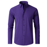 Malo | Chemise ajustée à manches longues en tissu stretch