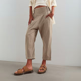 Nora | Pantalon Large Weekender Décontracté Chic