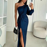 Robe de Soirée à Épaule Dénudée Seraphine pour Femmes