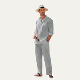 Bastien | Ensemble estival chemise et pantalon en coton léger
